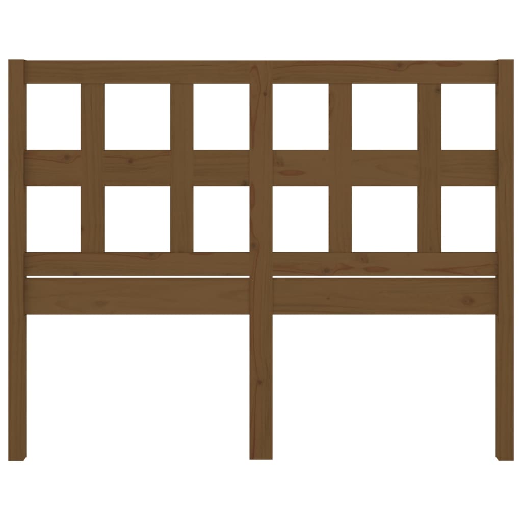 Tăblie de pat, maro miere, 125,5x4x100 cm, lemn masiv de pin - Lando