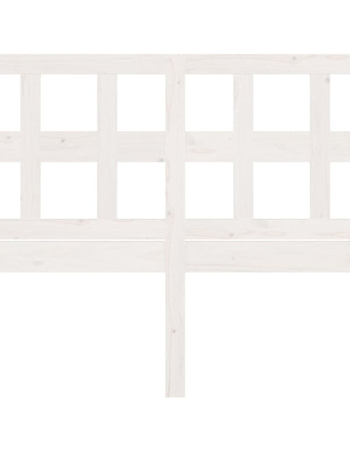 Загрузите изображение в средство просмотра галереи, Tăblie de pat, alb, 155,5x4x100 cm, lemn masiv de pin - Lando

