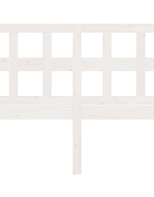 Încărcați imaginea în vizualizatorul Galerie, Tăblie de pat, alb, 165,5x4x100 cm, lemn masiv de pin - Lando
