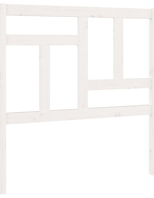 Загрузите изображение в средство просмотра галереи, Tăblie de pat, alb, 95,5x4x100 cm, lemn masiv de pin - Lando
