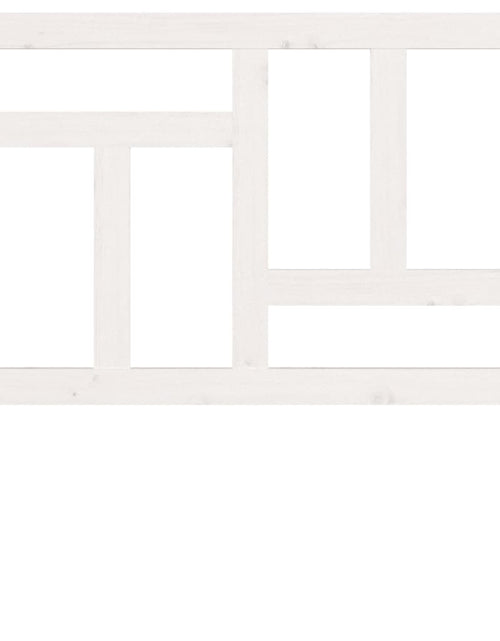 Încărcați imaginea în vizualizatorul Galerie, Tăblie de pat, alb, 95,5x4x100 cm, lemn masiv de pin - Lando
