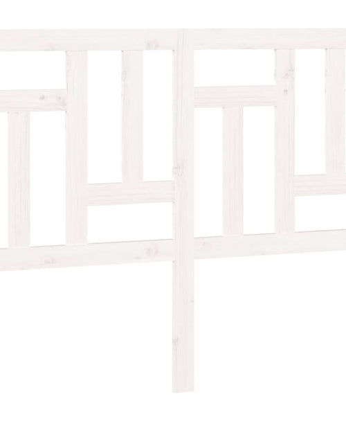 Загрузите изображение в средство просмотра галереи, Tăblie de pat, alb, 125,5x4x100 cm, lemn masiv de pin - Lando
