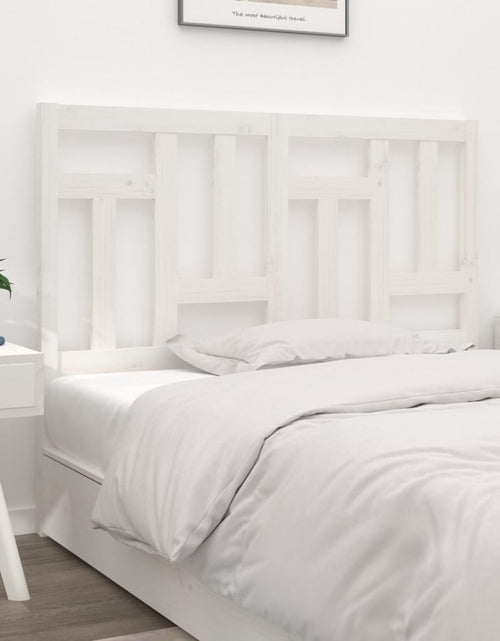 Încărcați imaginea în vizualizatorul Galerie, Tăblie de pat, alb, 145,5x4x100 cm, lemn masiv de pin - Lando
