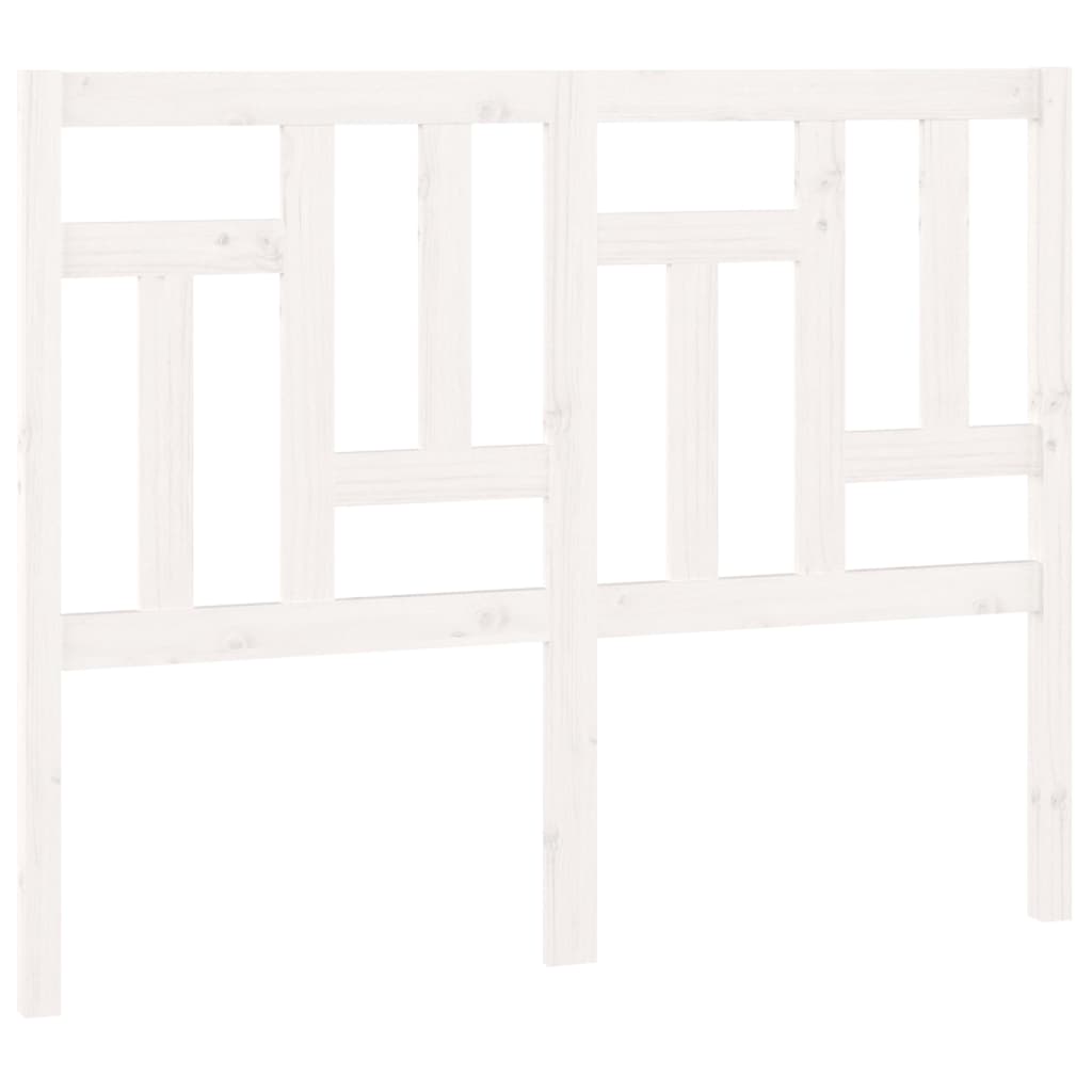 Tăblie de pat, alb, 205,5x4x100 cm, lemn masiv de pin - Lando