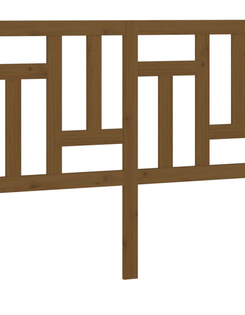 Загрузите изображение в средство просмотра галереи, Tăblie de pat, maro miere, 205,5x4x100 cm, lemn masiv de pin - Lando

