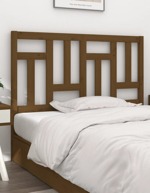 Încărcați imaginea în vizualizatorul Galerie, Tăblie de pat, maro miere, 205,5x4x100 cm, lemn masiv de pin - Lando
