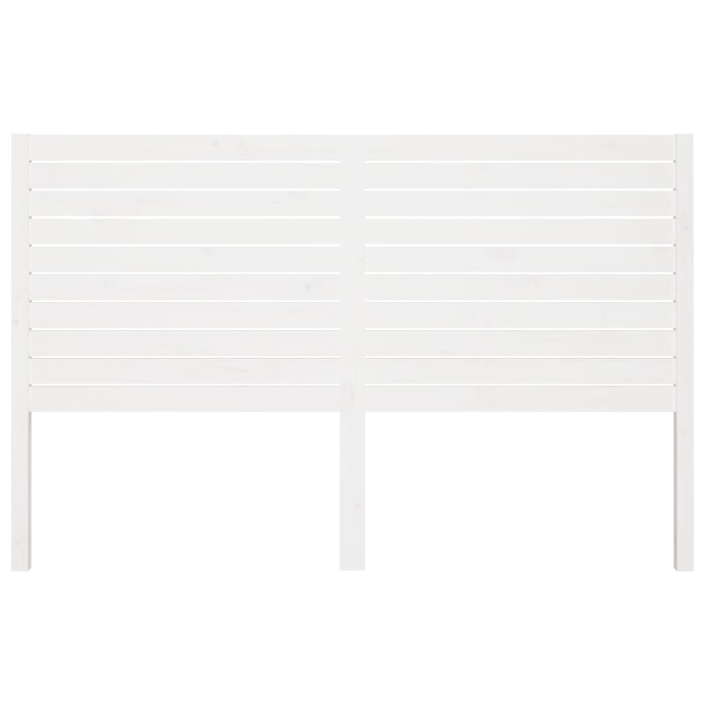 Tăblie de pat, alb, 186x4x100 cm, lemn masiv de pin - Lando