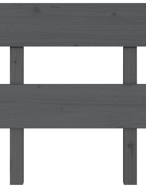 Загрузите изображение в средство просмотра галереи, Tăblie de pat, gri, 78,5x3x81 cm, lemn masiv de pin - Lando
