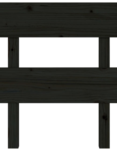 Încărcați imaginea în vizualizatorul Galerie, Tăblie de pat, negru, 78,5x3x81 cm, lemn masiv de pin - Lando

