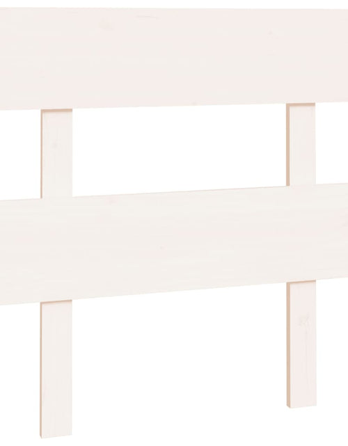 Загрузите изображение в средство просмотра галереи, Tăblie de pat, alb, 93,5x3x81 cm, lemn masiv de pin - Lando
