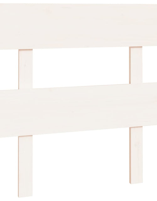Încărcați imaginea în vizualizatorul Galerie, Tăblie de pat, alb, 103,5x3x81 cm, lemn masiv de pin - Lando
