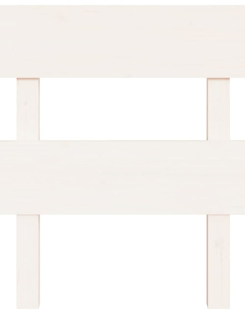 Încărcați imaginea în vizualizatorul Galerie, Tăblie de pat, alb, 103,5x3x81 cm, lemn masiv de pin - Lando
