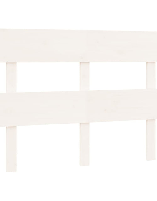 Încărcați imaginea în vizualizatorul Galerie, Tăblie de pat, alb, 138x3x81 cm, lemn masiv de pin - Lando
