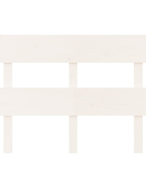 Загрузите изображение в средство просмотра галереи, Tăblie de pat, alb, 144x3x81 cm, lemn masiv de pin - Lando

