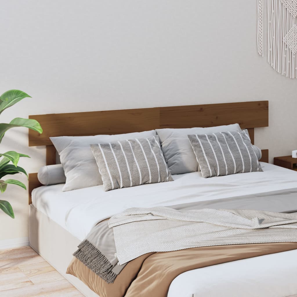 Tăblie de pat, maro miere, 184x3x81 cm, lemn masiv de pin - Lando