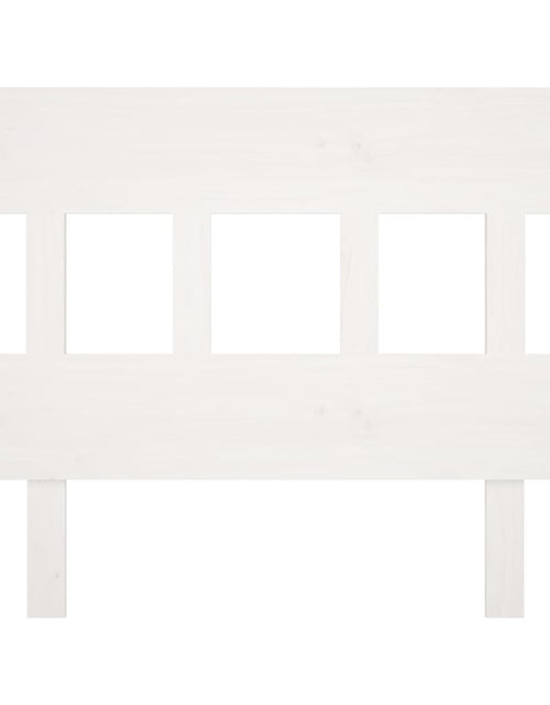 Загрузите изображение в средство просмотра галереи, Tăblie de pat, alb, 78,5x3x81 cm, lemn masiv de pin - Lando
