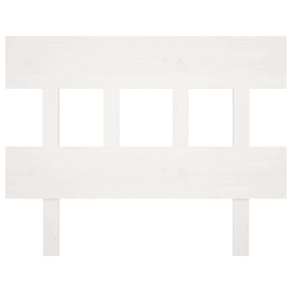 Tăblie de pat, alb, 78,5x3x81 cm, lemn masiv de pin - Lando