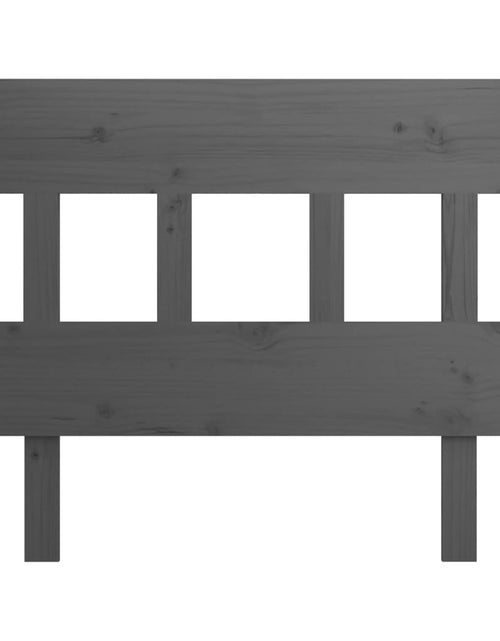 Încărcați imaginea în vizualizatorul Galerie, Tăblie de pat, gri, 78,5x3x81 cm, lemn masiv de pin - Lando
