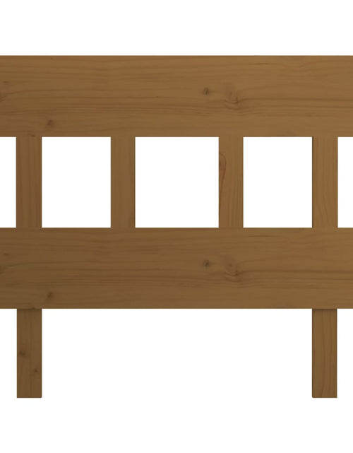 Загрузите изображение в средство просмотра галереи, Tăblie de pat, maro miere, 103,5x3x81 cm, lemn masiv de pin - Lando
