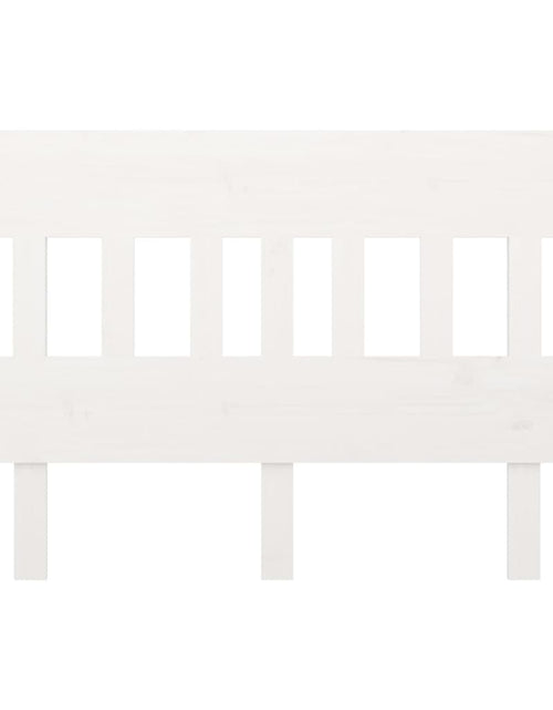 Загрузите изображение в средство просмотра галереи, Tăblie de pat, alb, 138,5x3x81 cm, lemn masiv de pin - Lando
