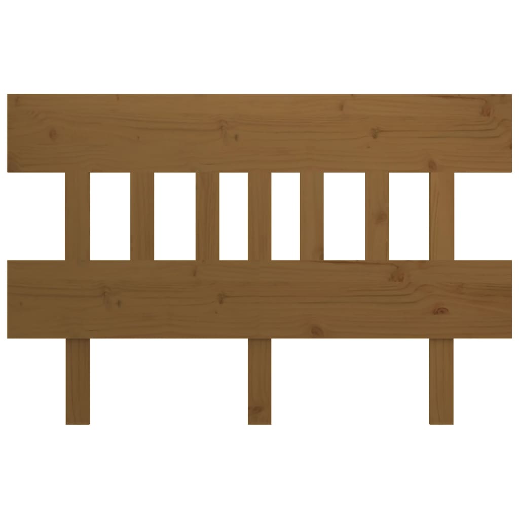 Tăblie de pat, maro miere, 153,5x3x81 cm, lemn masiv de pin - Lando