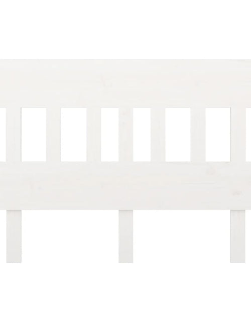 Încărcați imaginea în vizualizatorul Galerie, Tăblie de pat, alb, 163,5x3x81 cm, lemn masiv de pin - Lando
