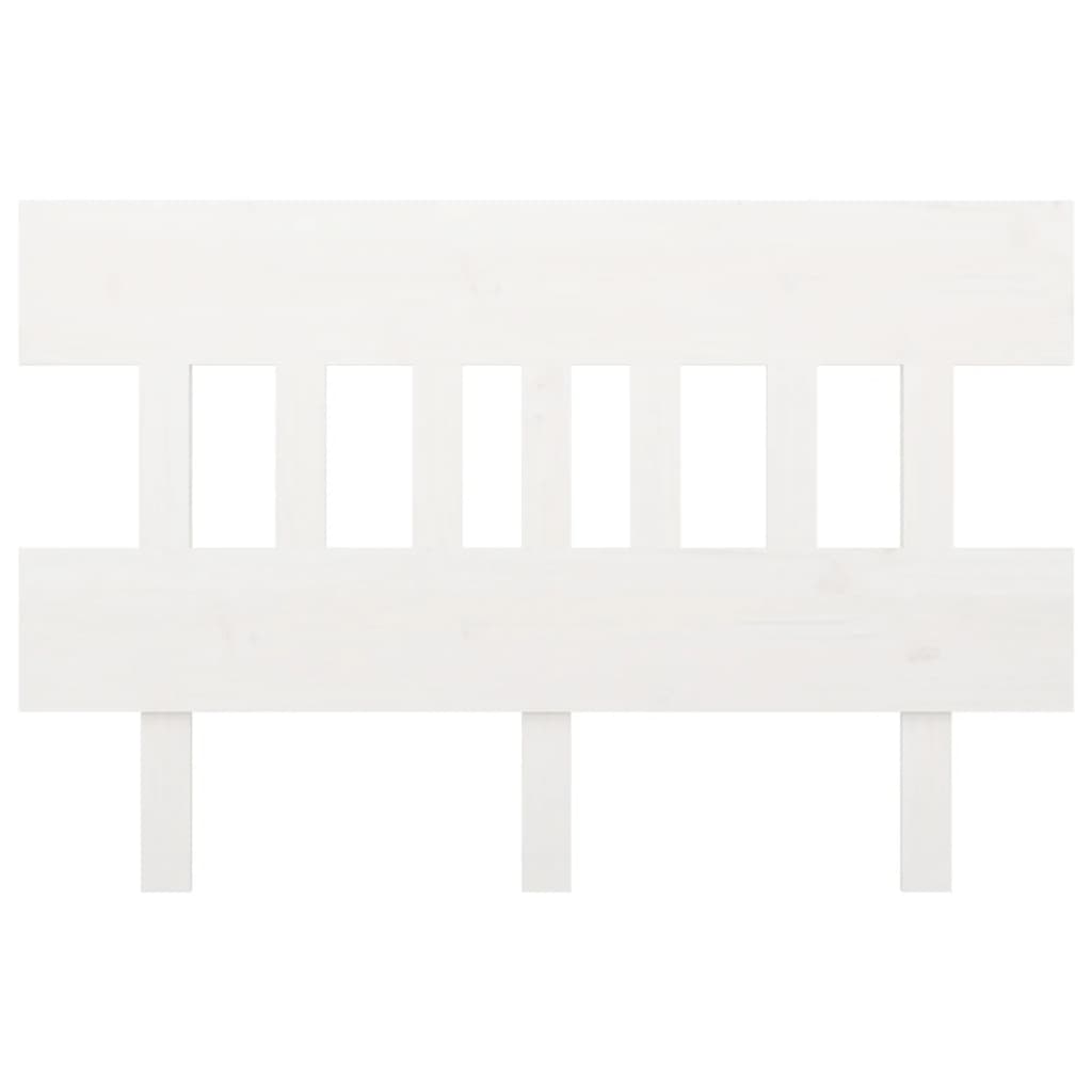 Tăblie de pat, alb, 163,5x3x81 cm, lemn masiv de pin - Lando