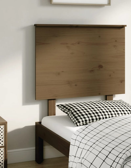 Încărcați imaginea în vizualizatorul Galerie, Tăblie de pat, maro miere, 79x6x82,5 cm, lemn masiv de pin - Lando
