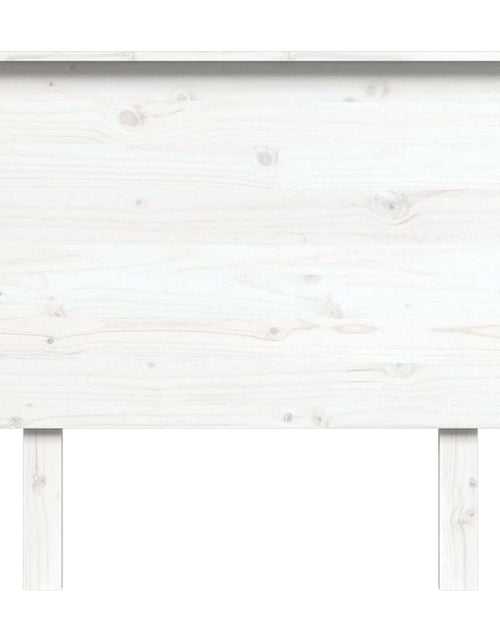 Încărcați imaginea în vizualizatorul Galerie, Tăblie de pat, alb, 94x6x82,5 cm, lemn masiv de pin - Lando
