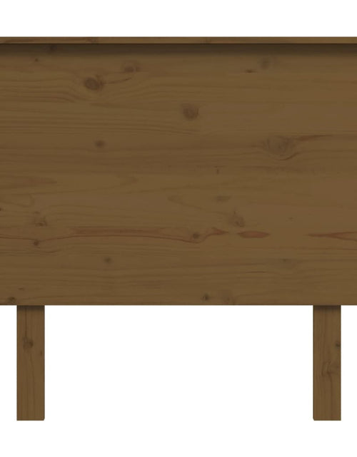 Загрузите изображение в средство просмотра галереи, Tăblie de pat, maro miere, 94x6x82,5 cm, lemn masiv de pin - Lando
