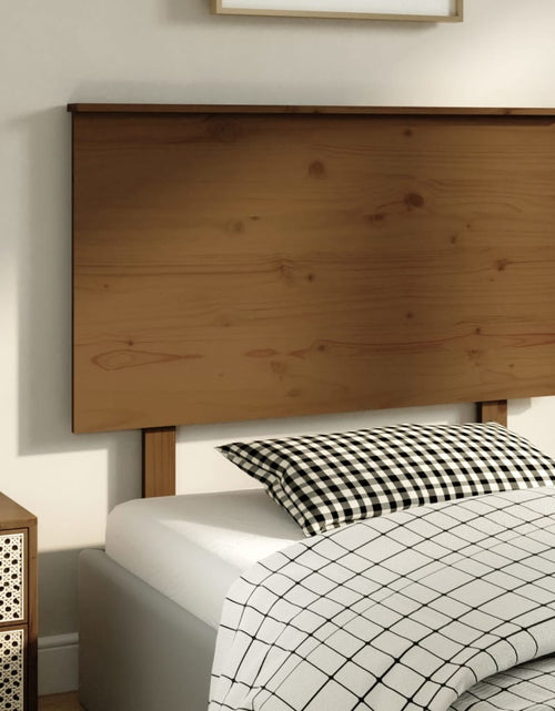 Încărcați imaginea în vizualizatorul Galerie, Tăblie de pat, maro miere, 94x6x82,5 cm, lemn masiv de pin - Lando
