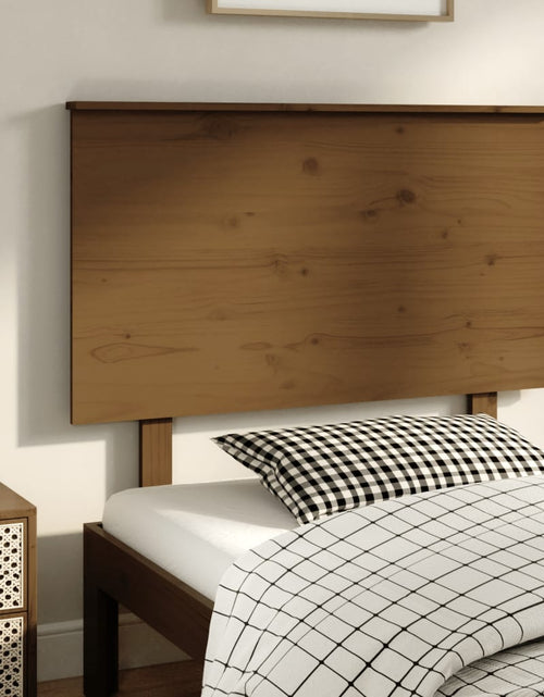 Încărcați imaginea în vizualizatorul Galerie, Tăblie de pat, maro miere, 94x6x82,5 cm, lemn masiv de pin - Lando
