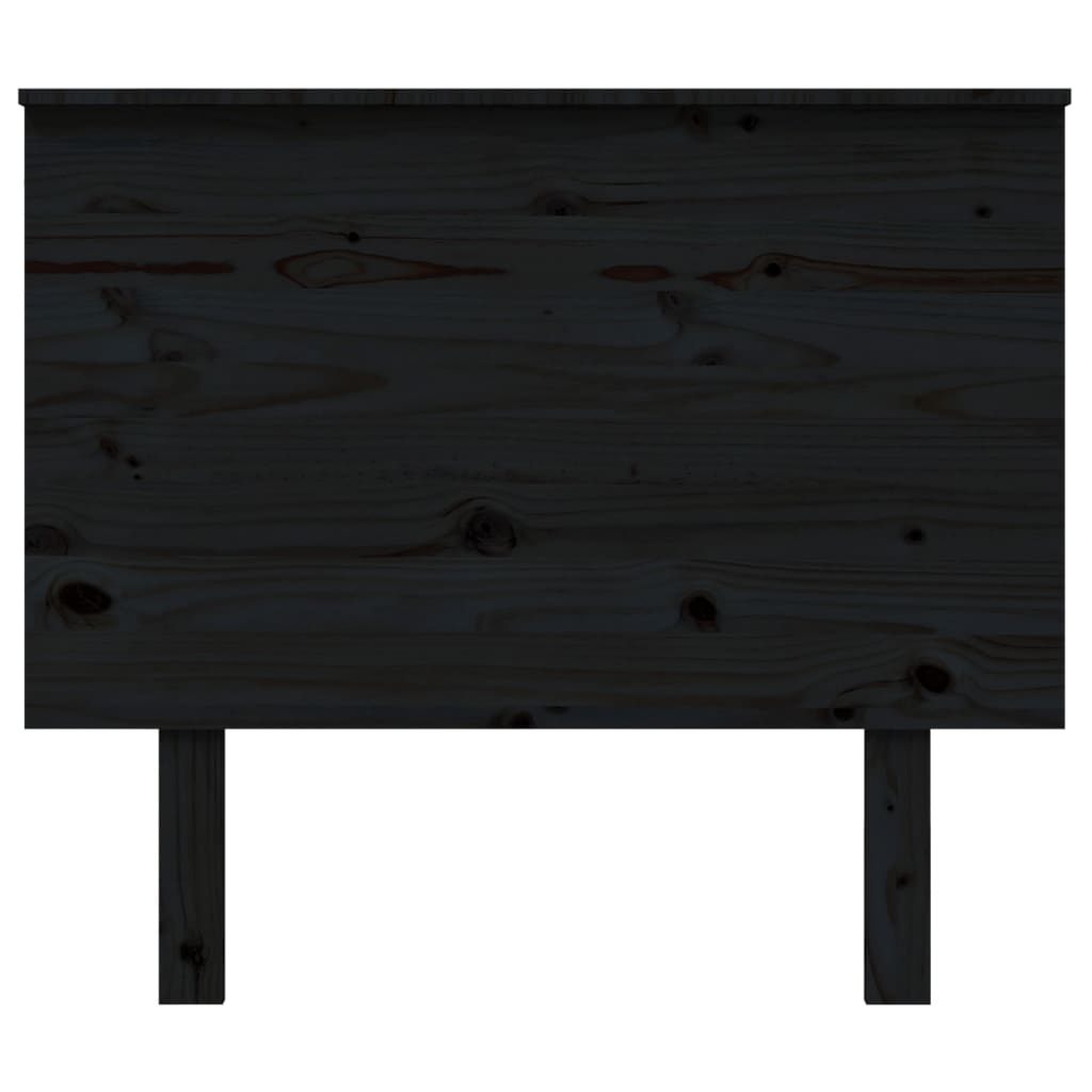 Tăblie de pat, negru, 94x6x82,5 cm, lemn masiv de pin - Lando