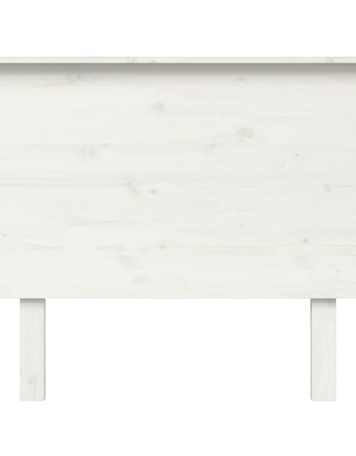 Загрузите изображение в средство просмотра галереи, Tăblie de pat, alb, 104x6x82,5 cm, lemn masiv de pin - Lando
