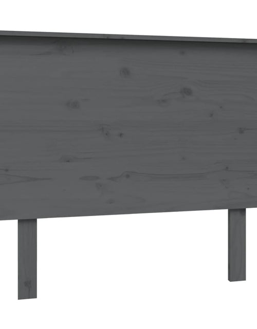 Încărcați imaginea în vizualizatorul Galerie, Tăblie de pat, gri, 104x6x82,5 cm, lemn masiv de pin - Lando
