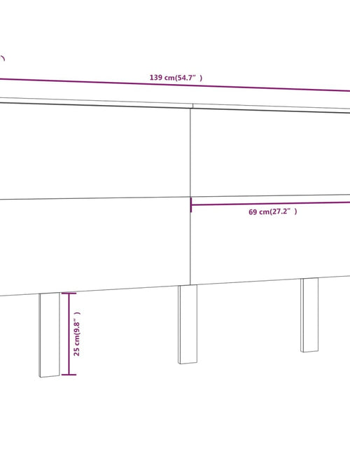 Încărcați imaginea în vizualizatorul Galerie, Tăblie de pat, 139x6x82,5 cm, lemn masiv de pin - Lando
