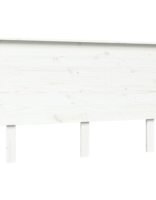 Загрузите изображение в средство просмотра галереи, Tăblie de pat, alb, 139x6x82,5 cm, lemn masiv de pin - Lando
