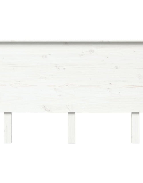 Încărcați imaginea în vizualizatorul Galerie, Tăblie de pat, alb, 139x6x82,5 cm, lemn masiv de pin - Lando
