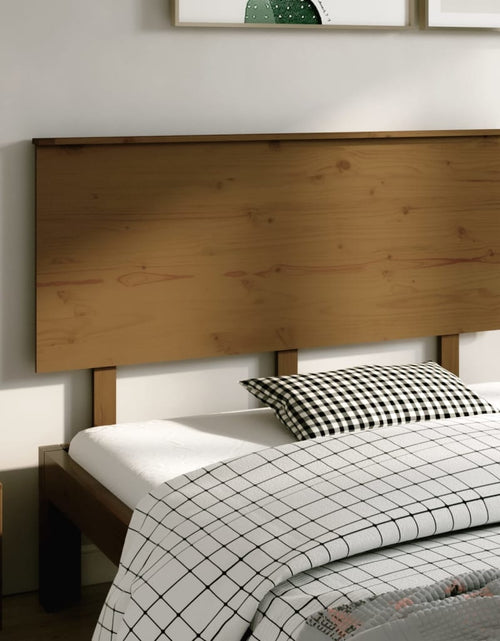 Încărcați imaginea în vizualizatorul Galerie, Tăblie de pat, maro miere, 139x6x82,5 cm, lemn masiv de pin - Lando
