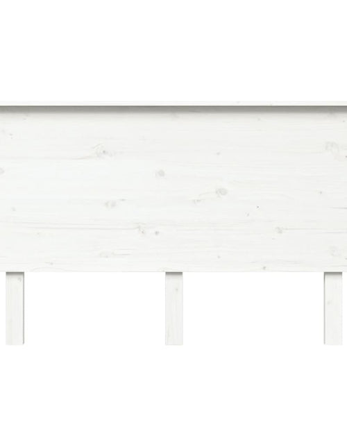 Загрузите изображение в средство просмотра галереи, Tăblie de pat, alb, 144x6x82,5 cm, lemn masiv de pin - Lando
