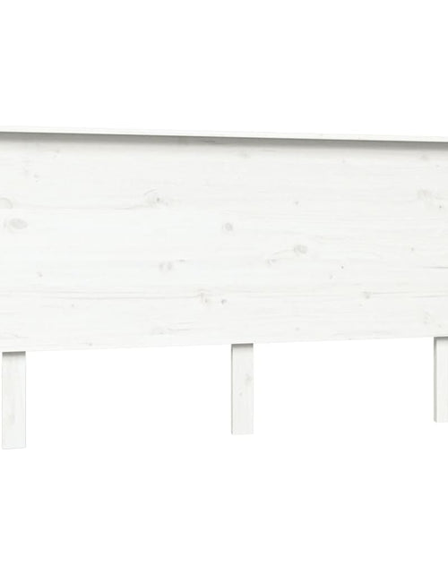 Загрузите изображение в средство просмотра галереи, Tăblie de pat, alb, 154x6x82,5 cm, lemn masiv de pin - Lando
