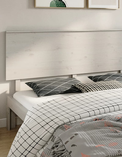 Încărcați imaginea în vizualizatorul Galerie, Tăblie de pat, alb, 184x6x82,5 cm, lemn masiv de pin
