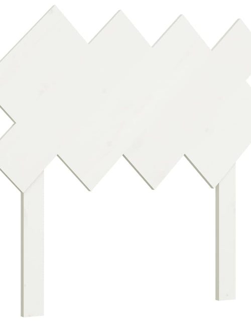 Загрузите изображение в средство просмотра галереи, Tăblie de pat, alb, 92x3x81 cm, lemn masiv de pin - Lando
