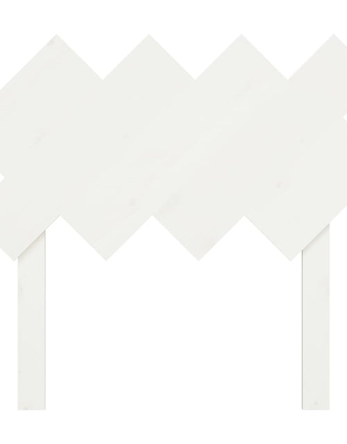 Загрузите изображение в средство просмотра галереи, Tăblie de pat, alb, 92x3x81 cm, lemn masiv de pin - Lando
