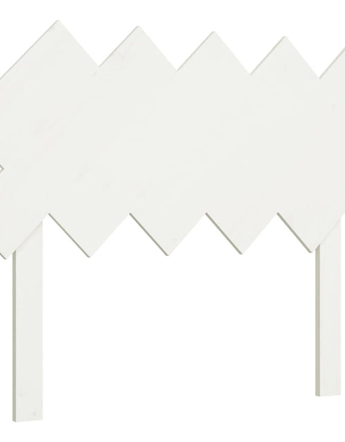 Загрузите изображение в средство просмотра галереи, Tăblie de pat, alb, 104x3x80,5 cm, lemn masiv de pin - Lando

