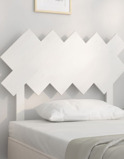 Încărcați imaginea în vizualizatorul Galerie, Tăblie de pat, alb, 104x3x80,5 cm, lemn masiv de pin - Lando

