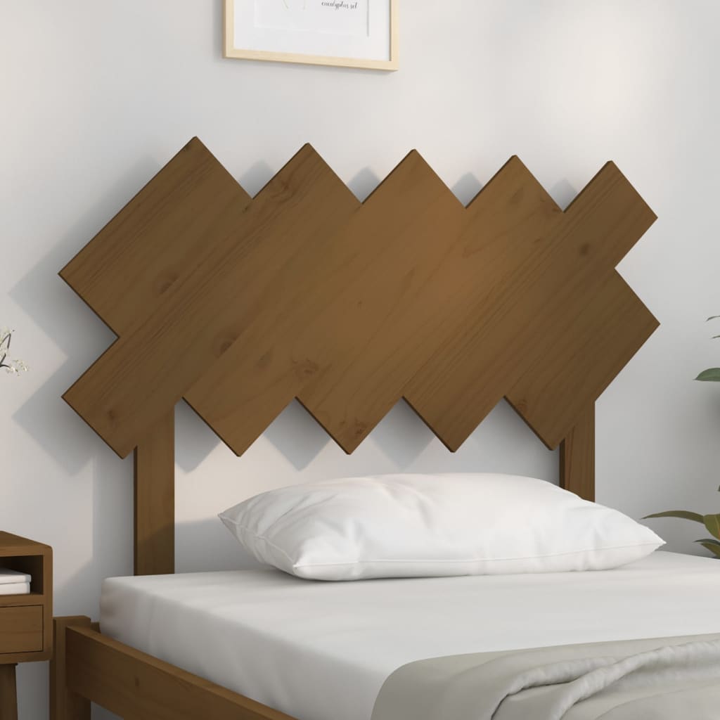 Tăblie de pat, maro miere, 104x3x80,5 cm, lemn masiv de pin - Lando