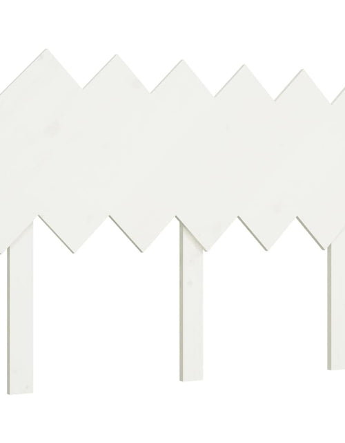 Загрузите изображение в средство просмотра галереи, Tăblie de pat, alb, 122,5x3x80,5 cm, lemn masiv de pin - Lando
