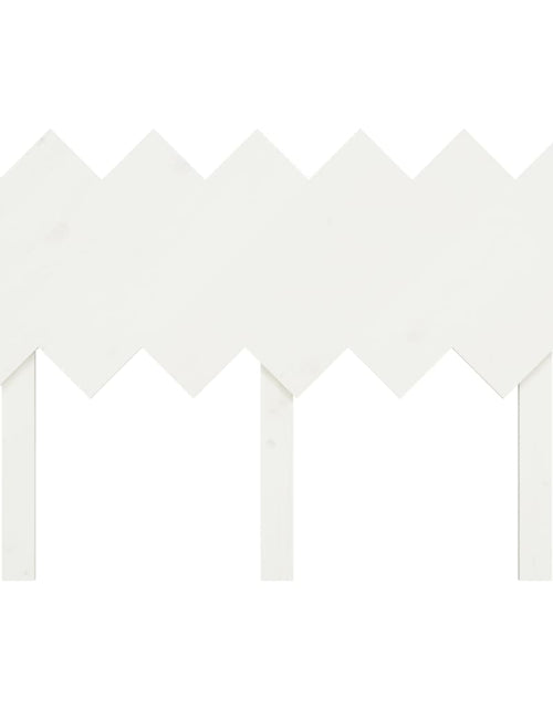 Încărcați imaginea în vizualizatorul Galerie, Tăblie de pat, alb, 122,5x3x80,5 cm, lemn masiv de pin - Lando
