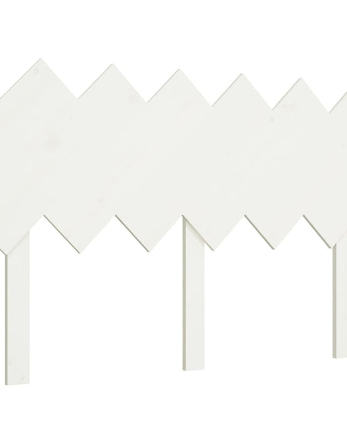 Încărcați imaginea în vizualizatorul Galerie, Tăblie de pat, alb, 132x3x81 cm, lemn masiv de pin - Lando
